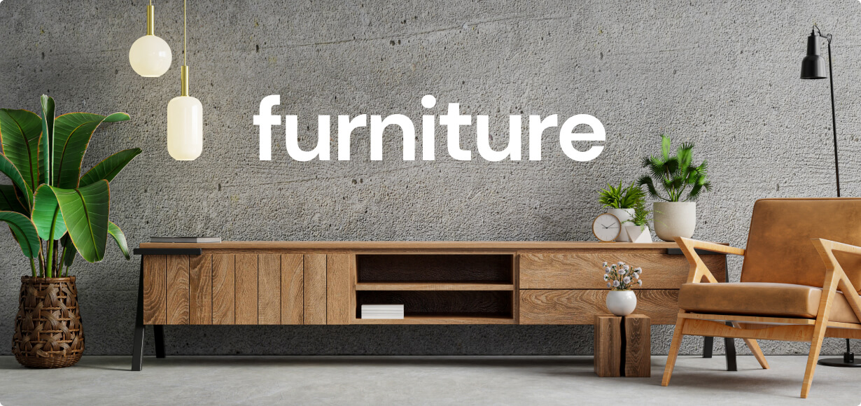 GBA Furniture showroom living banner